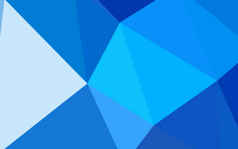 浅蓝色矢量闪亮三角形布局。带有三角形的彩色抽象插图。最佳三角形设计为您的企业