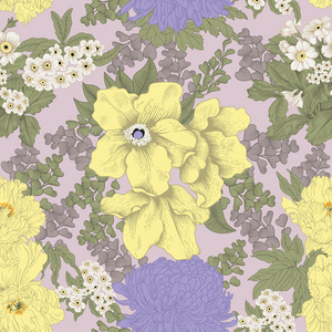 经典的复古花卉图案图片