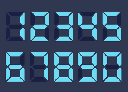 的烟花数字形式所作的零-检查我的投资组合为其他数字等距字体编号为