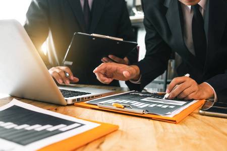 商务团队会议.摄影专业投资者工作新开工项目.财务任务.