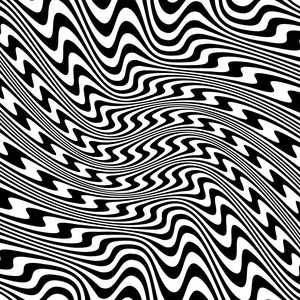 抽象扭曲的黑白线条背景照片