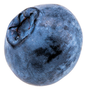 蓝莓在白色背景下分离。修剪路径