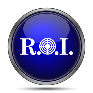 Roi 图标。白色背景上的互联网按钮