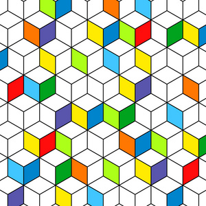 五彩缤纷的方块背景 抽象网