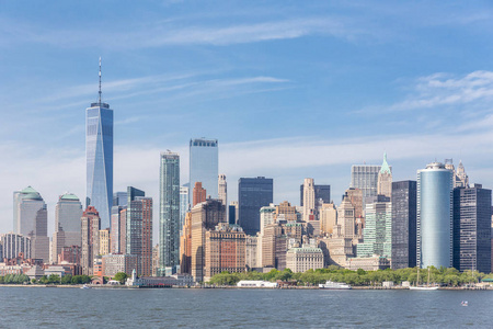 美国纽约曼哈顿下城全景图