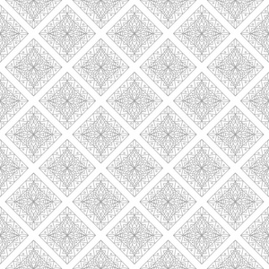 白色背景上的灰色几何装饰。网络纺织品和墙纸无缝模式