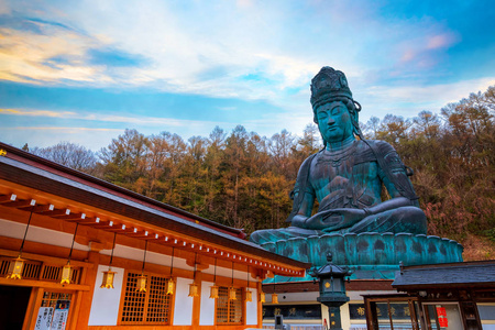 日本青森 Seiryuji 寺的大佛昭和大佛