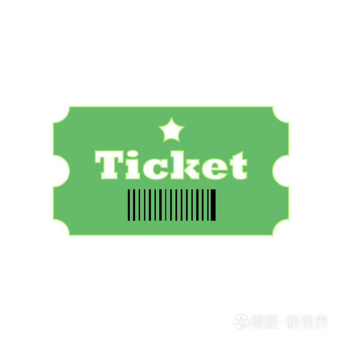 门票图标矢量隔离白色背景为您的 web 和移动应用程序设计, 门票徽标