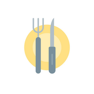 餐厅图标矢量隔离白色背景为您的 web 和移动应用程序设计, 餐厅徽标概念