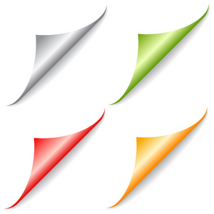 弯曲的页面页面皮折角形照片