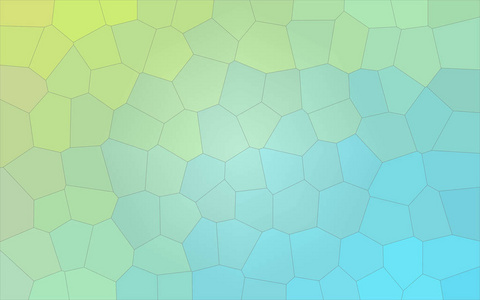 黄色和绿色的蓝色大六边形的好抽象例证。对你的需求有好处