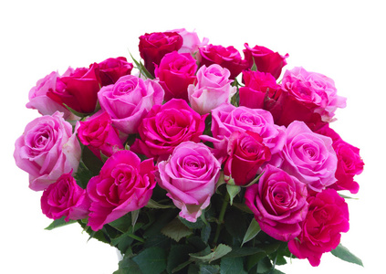 鲜粉红色玫瑰花束