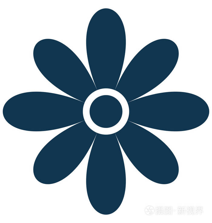 菊花隔离矢量图标可编辑