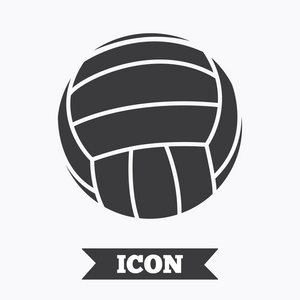 排球标志图标.沙滩体育符号照片