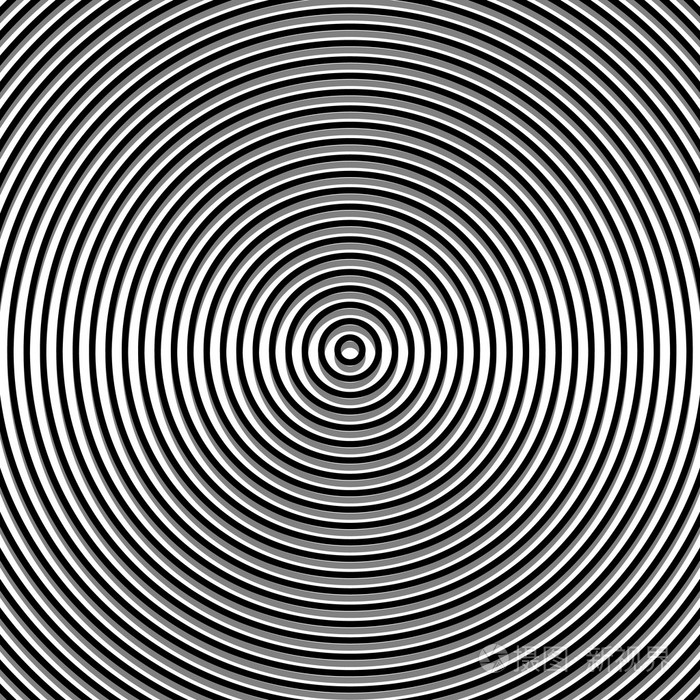 圆形波纹图案同心圆