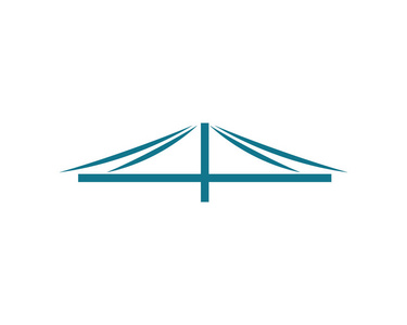 桥梁标志模板矢量图示图设计照片