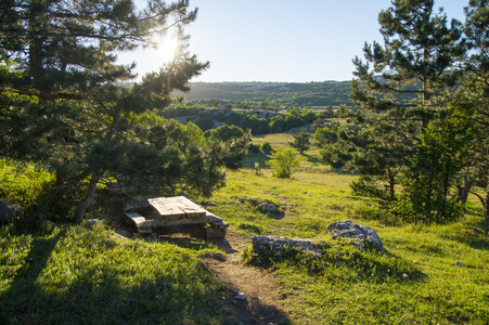 夏季克里米亚山景