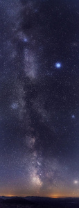 惊人的银河系南部与夜晚的星空图片