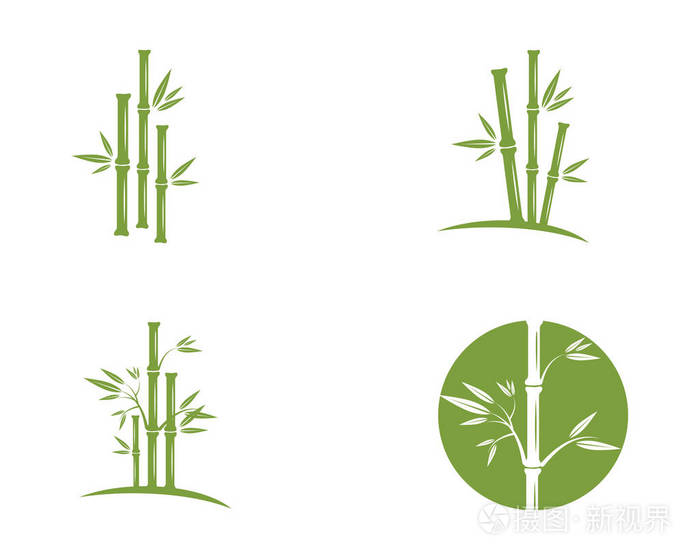 竹标模板矢量图示图设计