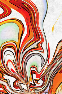 抽象绘画墙体艺术帆布版画油画现代绘画质感笔触当代印象派风格暖色