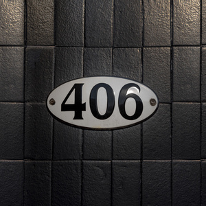 门牌号码 406