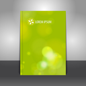 现代向量抽象绿色小册子