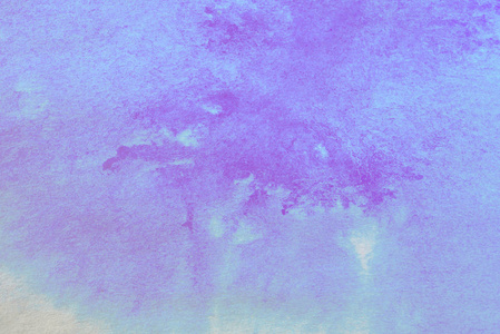 抽象手绘紫蓝色水彩飞溅在白皮书背景, 创意设计模板