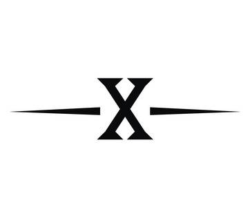 罗马数字10类型十在字母表字母徽标标志标志符号设计插图为日历数字或