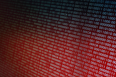 计算机技术背景.红色二进制代码计算机语言数据传输.