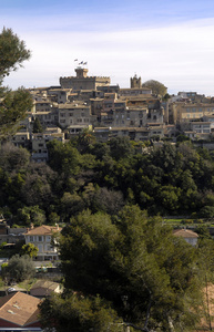 中世纪的村庄 Cagnes sur Mer，法国里维埃拉