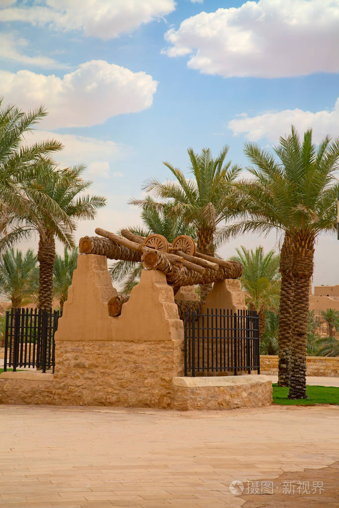 旧城diriyah ar 利雅得,沙特阿拉伯王国附近的街道上