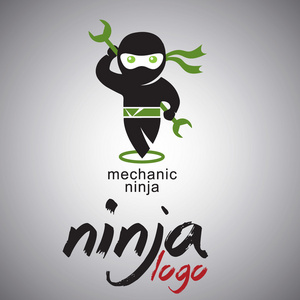 忍者标志设计照片