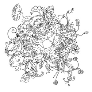 笔和花壁纸图片-笔和花壁纸素材-笔和花壁纸插画-摄图新视界