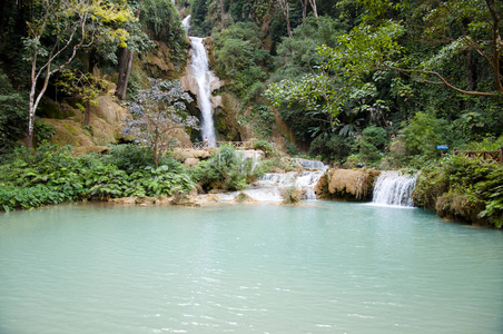 矿山寺瀑布老挝