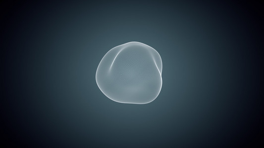 变质的无定形的形状,从点照片