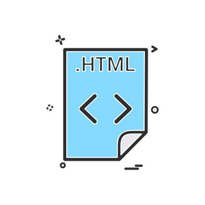 Html 应用程序下载文件文件格式图标矢量设计