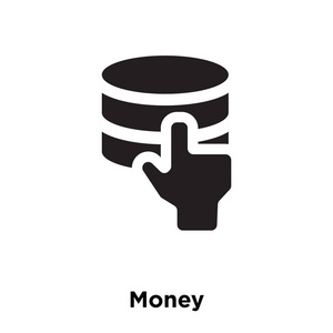 货币图标向量被隔离在白色背景上, 标志概念上的货币符号在透明背景下, 填充黑色符号