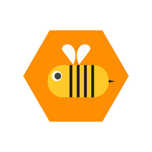 蜂蜜图标矢量隔离白色背景, 蜂蜜透明标志