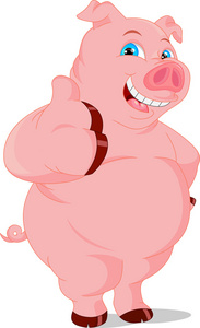 猪亲亲搞笑图片