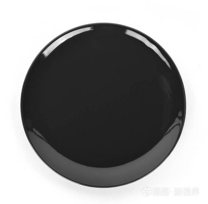 黑色板块在白色背景上被隔离, 顶部视图