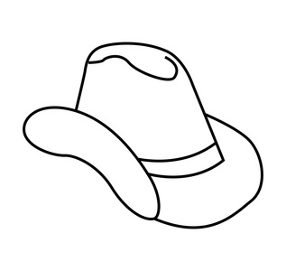 帽子牛仔狂野西部图标