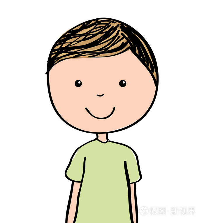 小男孩微笑图标