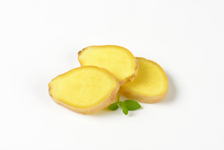 鲜姜鲜姜片摄影图