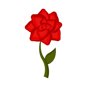 独立玫瑰花图标