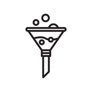 过滤器图标矢量隔离在白色背景, 过滤器符号, l照片