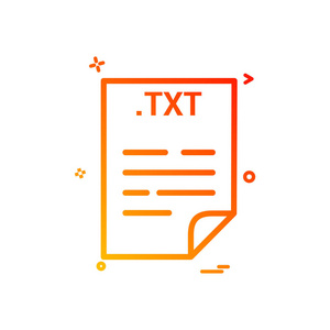 Txt 应用程序下载文件文件格式图标矢量设计