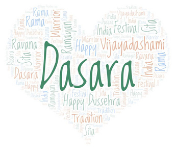 Dasara 的心形字云