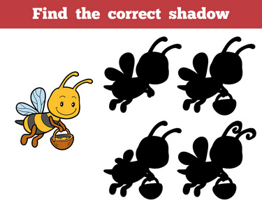 找到关于蜜蜂的正确的阴影