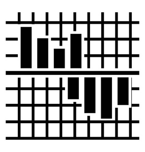 在代表音量分析的图标中向上和向下的音量条