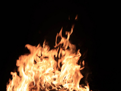 燃烧时明火和火焰的高温图片